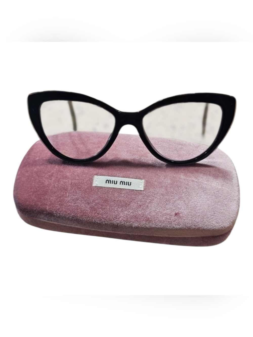 Miu Miu Cat Eye Black Prescription  Eyeglasses
